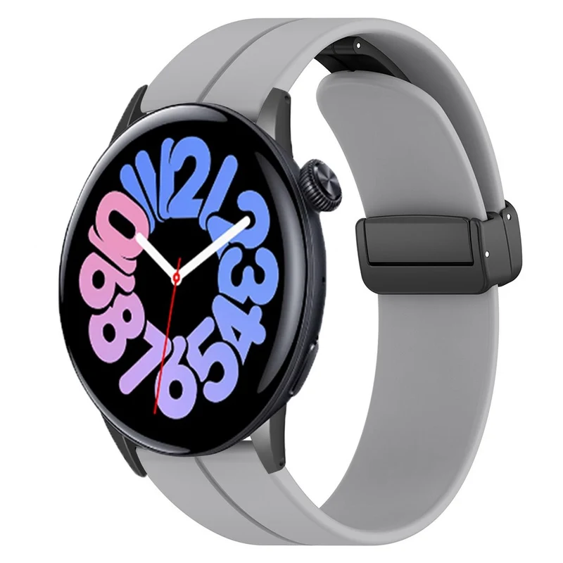 Vivo Watch 3 Band Silicone Sport Watch Straps with Folding Buckle