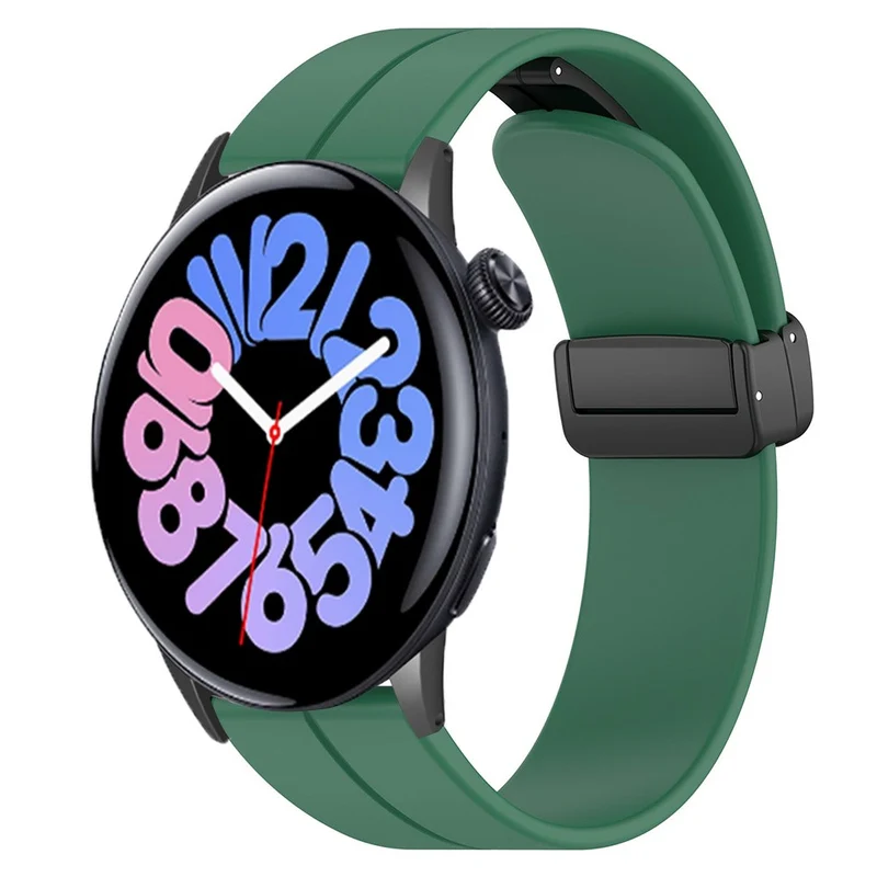 Vivo Watch 3 Band Silicone Sport Watch Straps with Folding Buckle