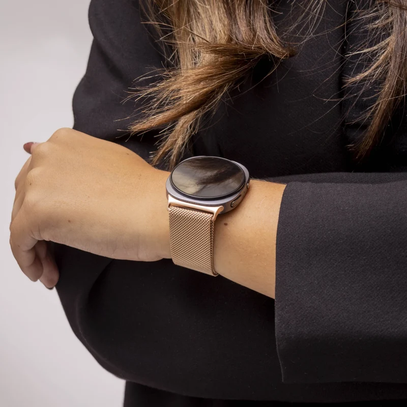 Samsung Galaxy Watch 9 - 44mm Milanese Armband (Roségold)