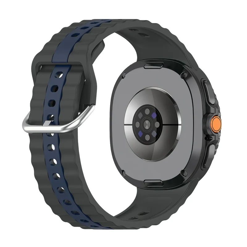 Samsung Galaxy Watch 9 - 40mm Duo-Sportarmband (Dunkelgrau/Blau)