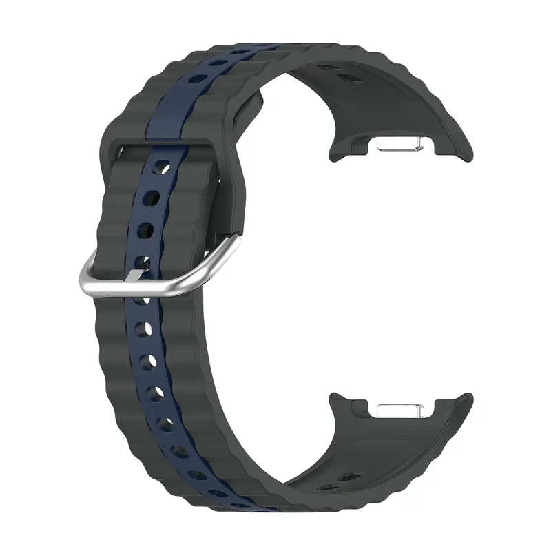 Samsung Galaxy Watch 9 - 40mm Duo-Sportarmband (Dunkelgrau/Blau)