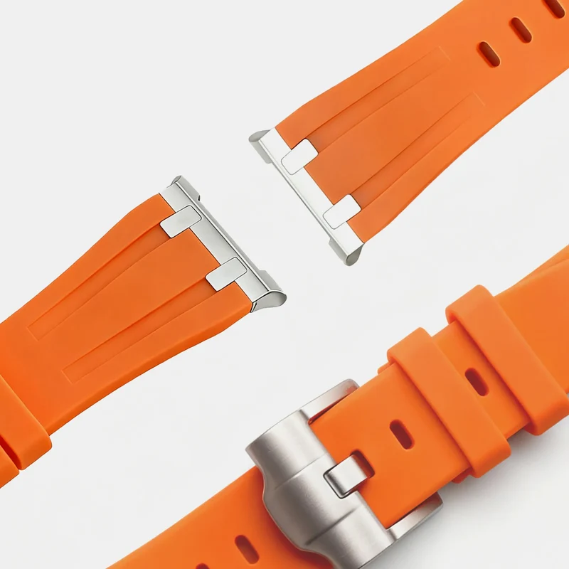 Bandz Samsung Galaxy Watch 9 - 40mm Silikonarmband Luxus Liquid (Orange)