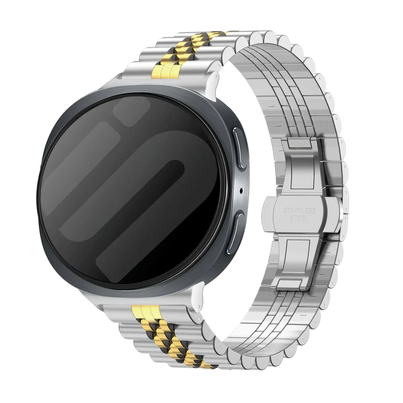 Samsung Galaxy Watch 9 - 44mm Jubilee Stahlarmband (Silber/Gold)