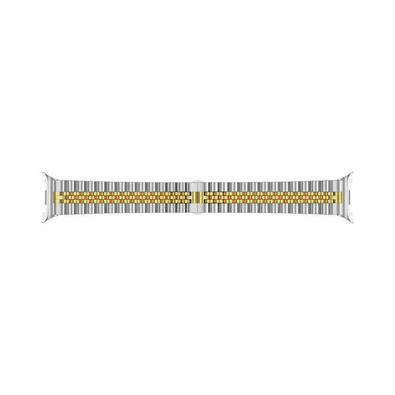 Samsung Galaxy Watch 9 - 44mm Jubilee Stahlarmband (Silber/Gold)