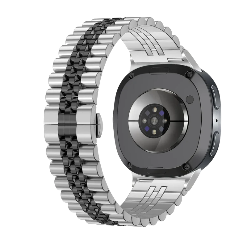 Samsung Galaxy Watch 9 - 40mm Jubilee Stahlarmband (Silber/Schwarz)