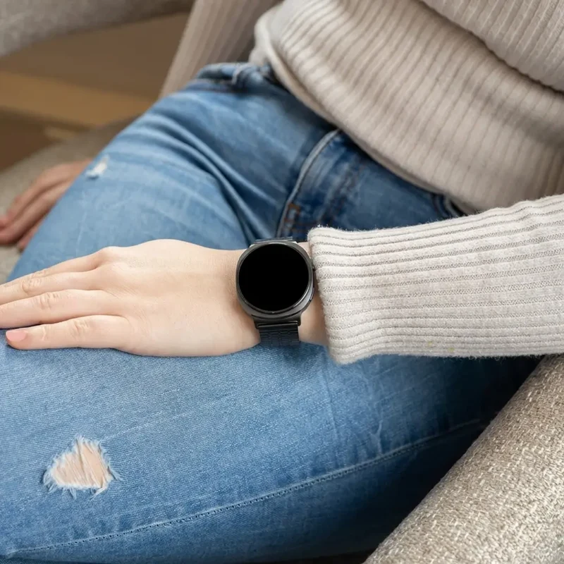 Samsung Galaxy Watch 9 - 40mm Feines Stahlarmband (Schwarz)