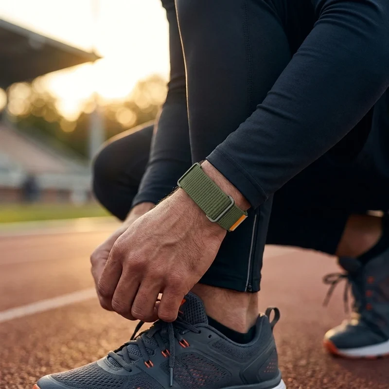 Fitbit Air Nylonband mit Rahmen (Armeegrün)