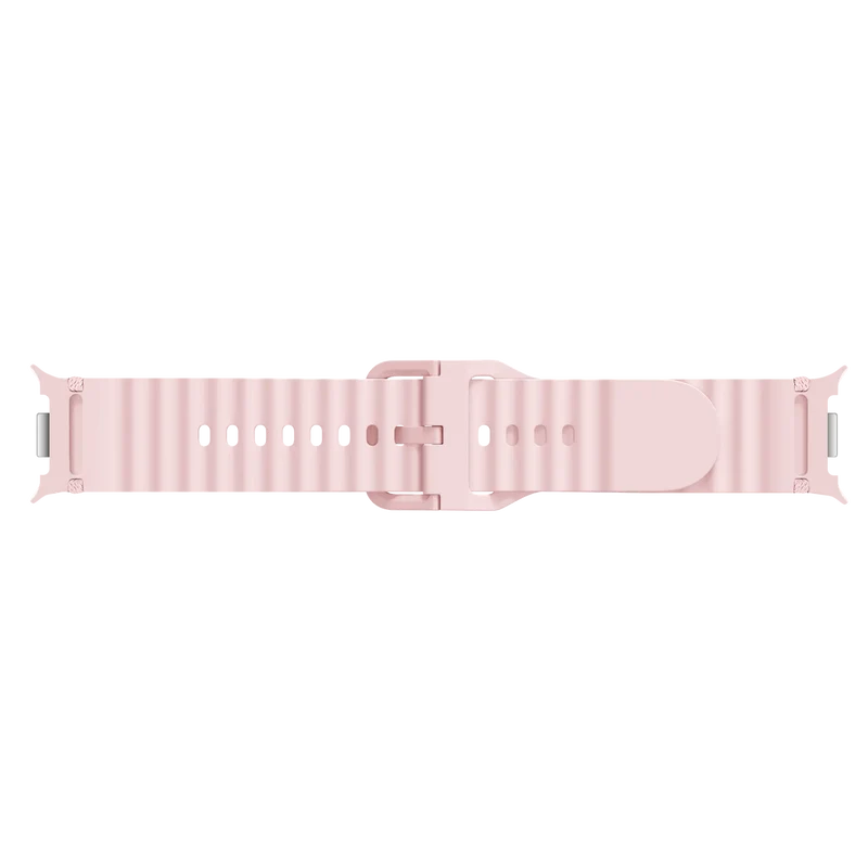 Samsung Galaxy Watch 9 - 40mm Wave Silikonarmband (Rosa)