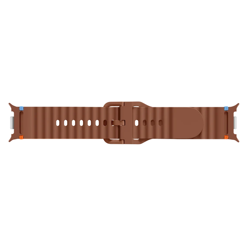 Samsung Galaxy Watch 9 - 40mm Wave Silikonarmband (Braun)