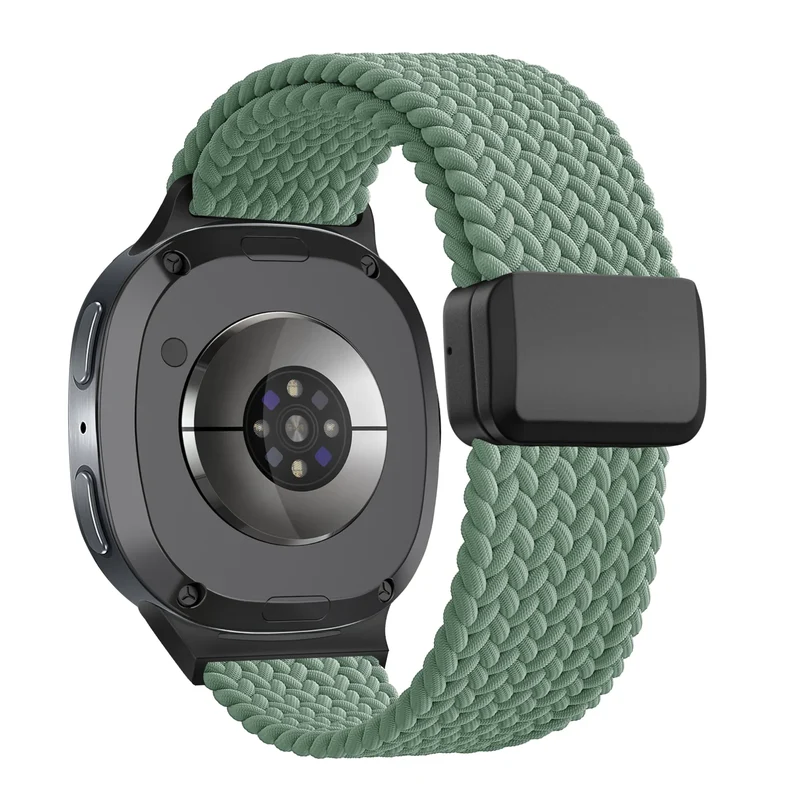 Bandz Samsung Galaxy Watch 9 - 44mm Magnetisch Geflochtenes Armband (Viridiangrün)