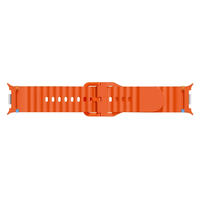Samsung Galaxy Watch 9 - 40mm Wave Silikonarmband (Orange)