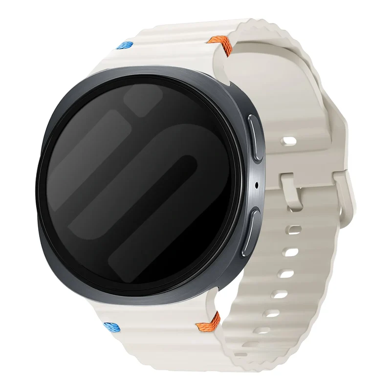 Samsung Galaxy Watch 9 - 40mm Wave Silikonarmband (Polarstern)