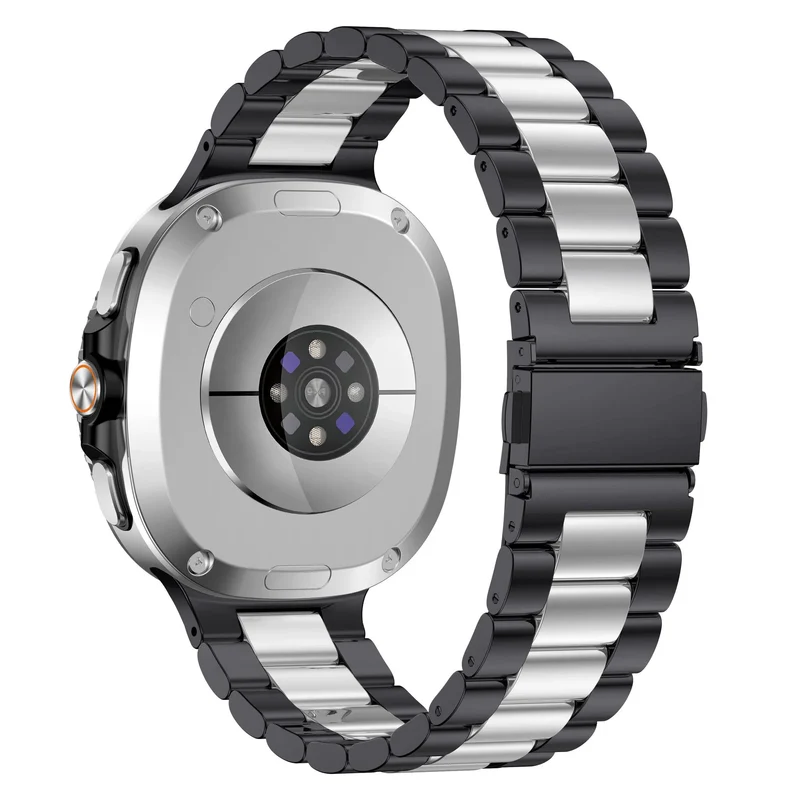 Samsung Galaxy Watch 9 - 44mm Stahlarmband (Schwarz/Silber)