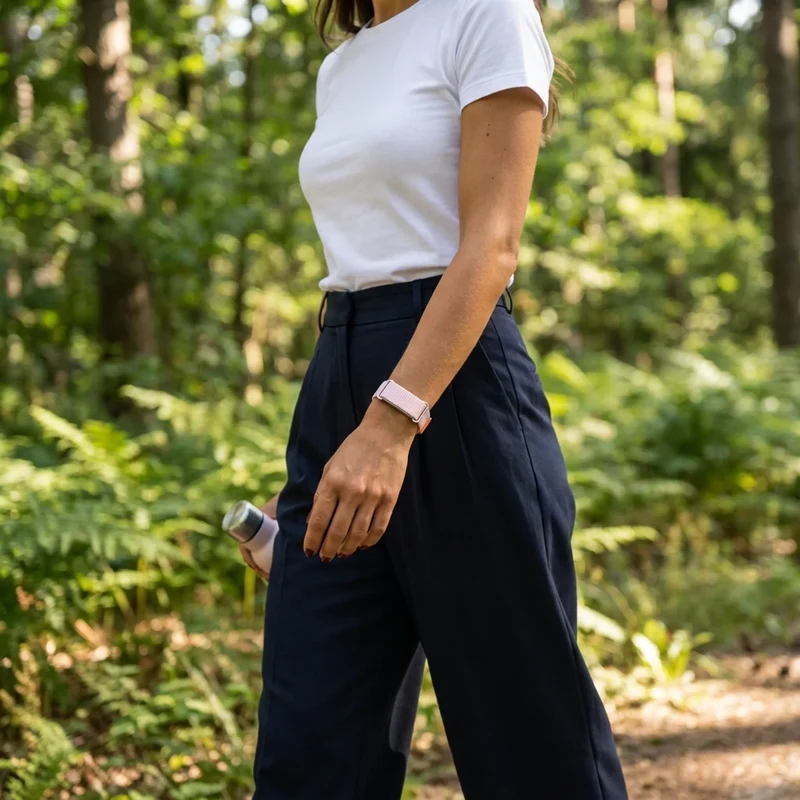 Fitbit Air Ultradünnes Nylonband (Rosa)