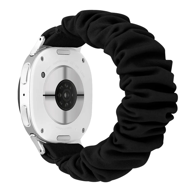 Samsung Galaxy Watch 9 - 44mm Scrunchie Armband (Schwarz)