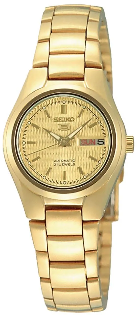 Seiko Seiko 5 SYMC18K1 Damenuhr • Automatikwerk • Gold-Optik