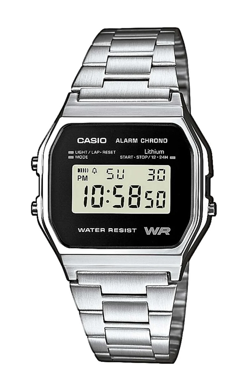 Casio Vintage A158WEA-1EF Uhr • Kultiges Retro-Design • Edelstahl-Armband