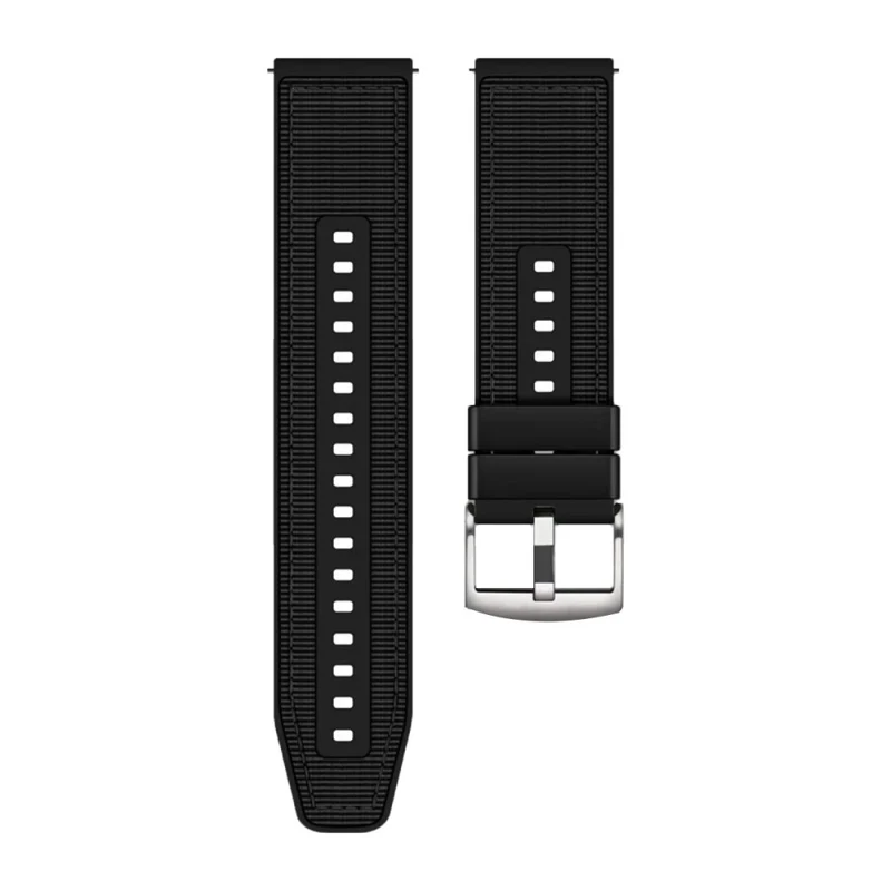 Universal 22mm Breathable Woven Canvas Replacement Strap Adjustable Smartwatch Band - Army Green