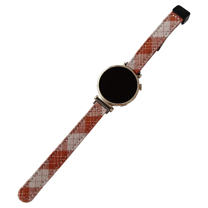 20mm Universal Replacement Wrist Band Magnetic Buckle Canvas Watch Strap - Black+Grey
