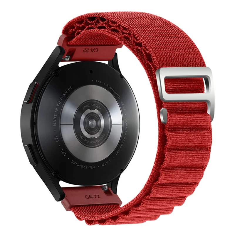 Huawei / Samsung / Huami Amazfit GTS 4 / 3 / 2 / 1 / mini Watch Band Universal 20mm Nylon Wrist Strap - Orange+Black