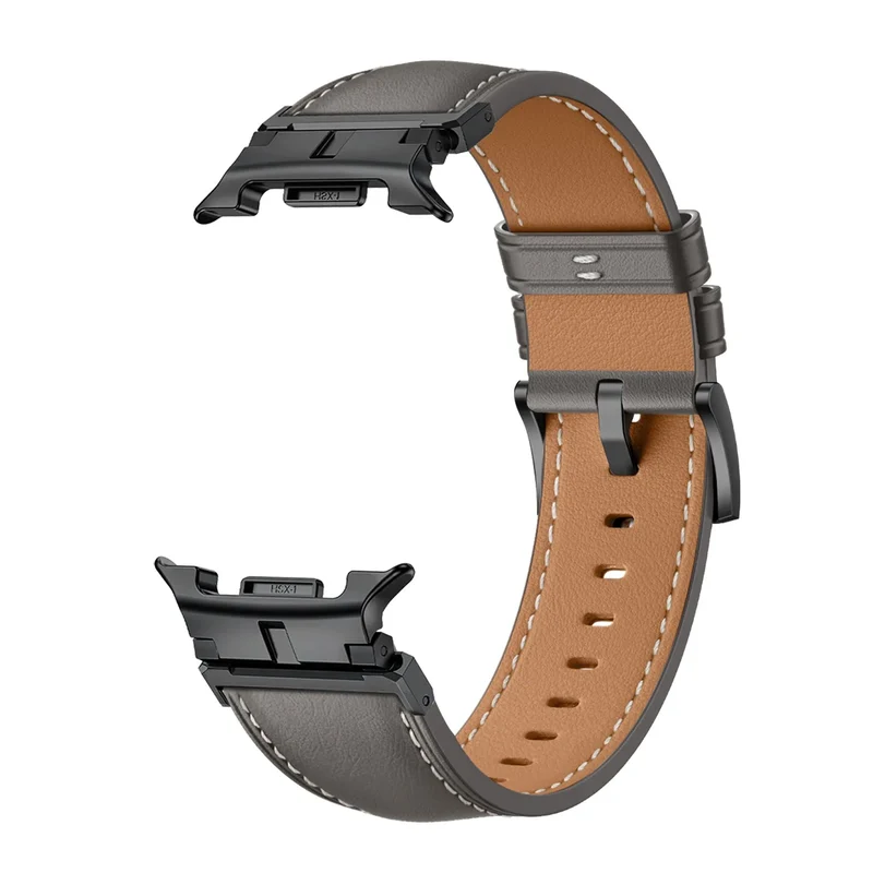 Samsung Galaxy Watch 9 - 44mm Premium Lederarmband (Grau)