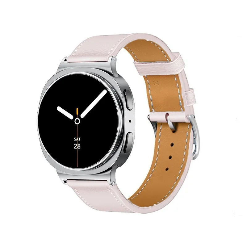 Samsung Galaxy Watch 9 - 40mm Classic Lederarmband (Rosa)