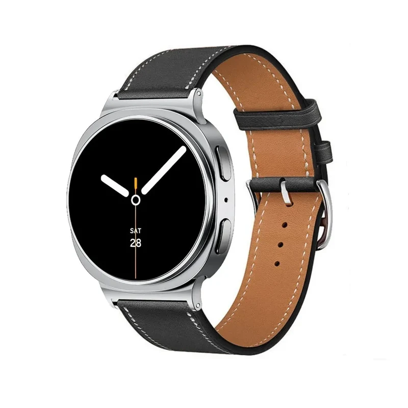 Samsung Galaxy Watch 9 - 40mm Classic Lederarmband (Schwarz)