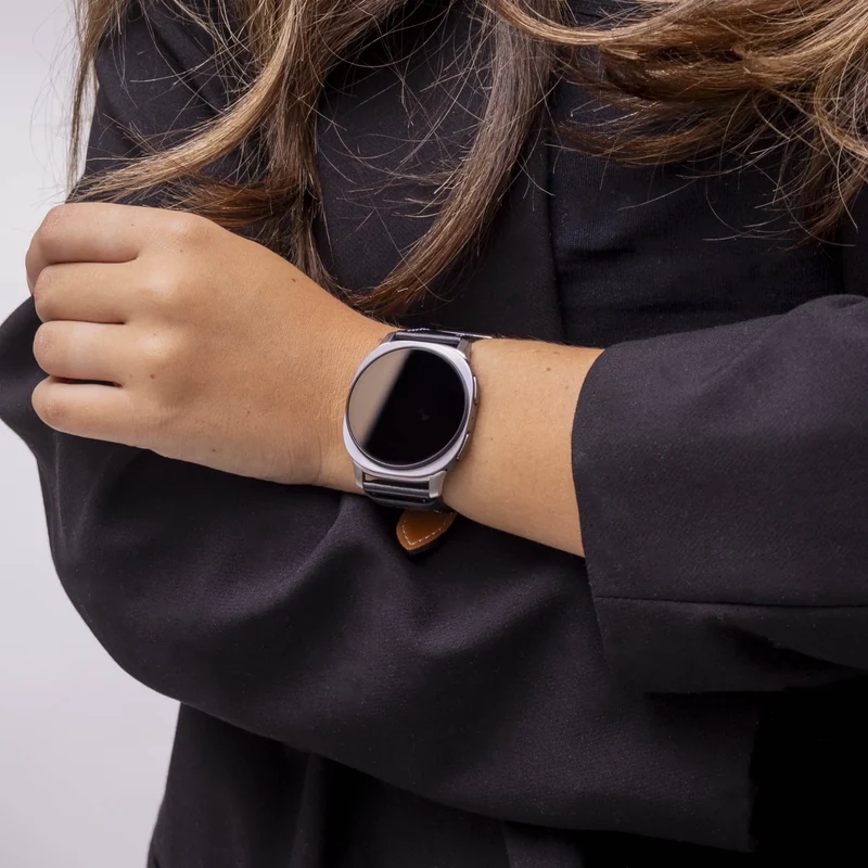Samsung Galaxy Watch 9 - 40mm Classic Lederarmband (Schwarz)