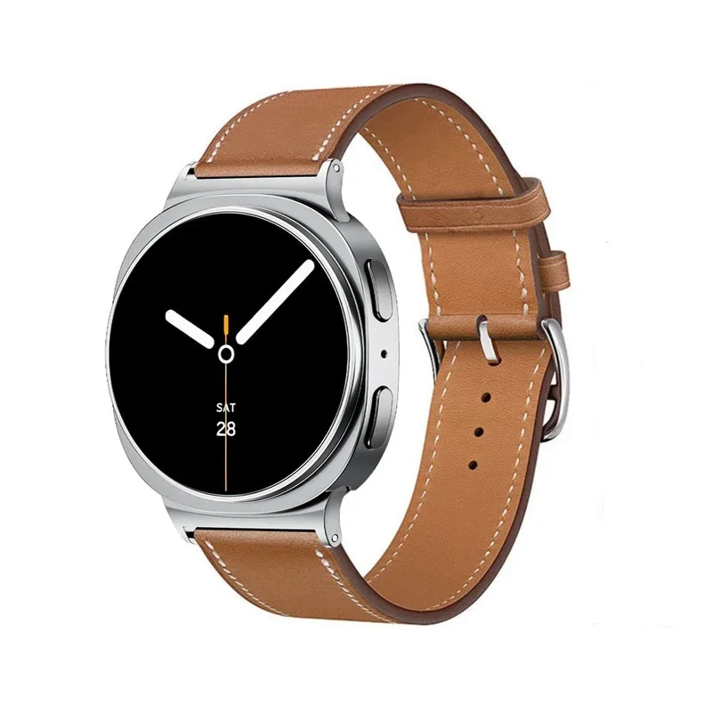 Samsung Galaxy Watch 9 - 44mm Classic Lederarmband (Braun)