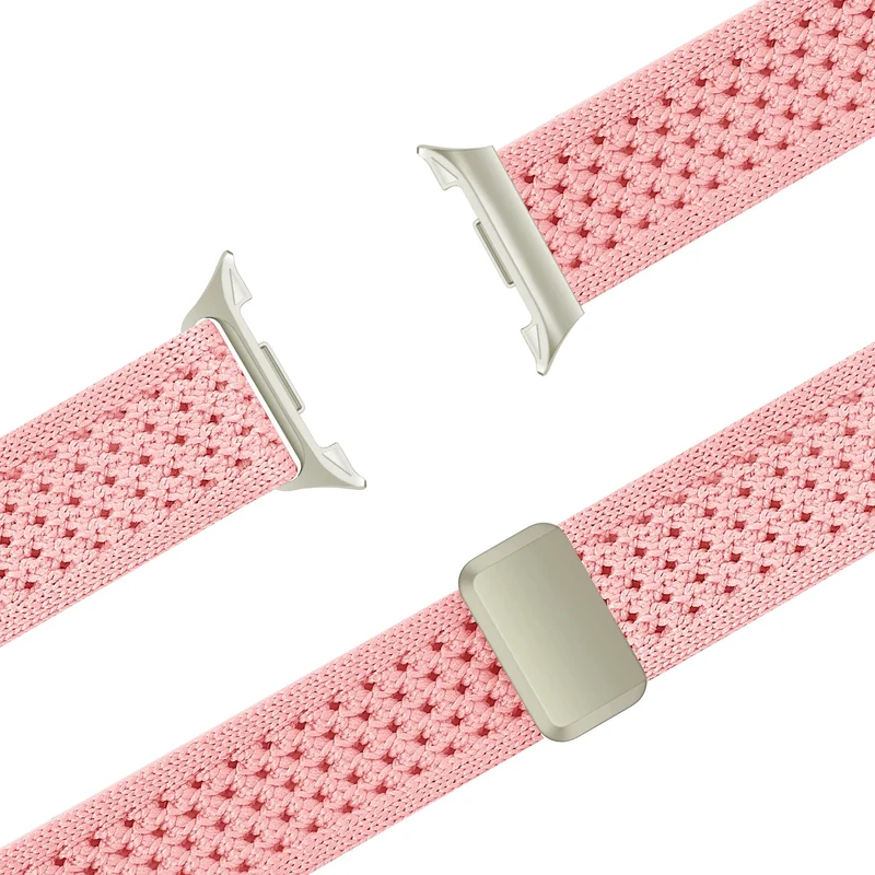 Bandz Samsung Galaxy Watch 9 - 40mm Vintage Nylonarmband (Rosa)