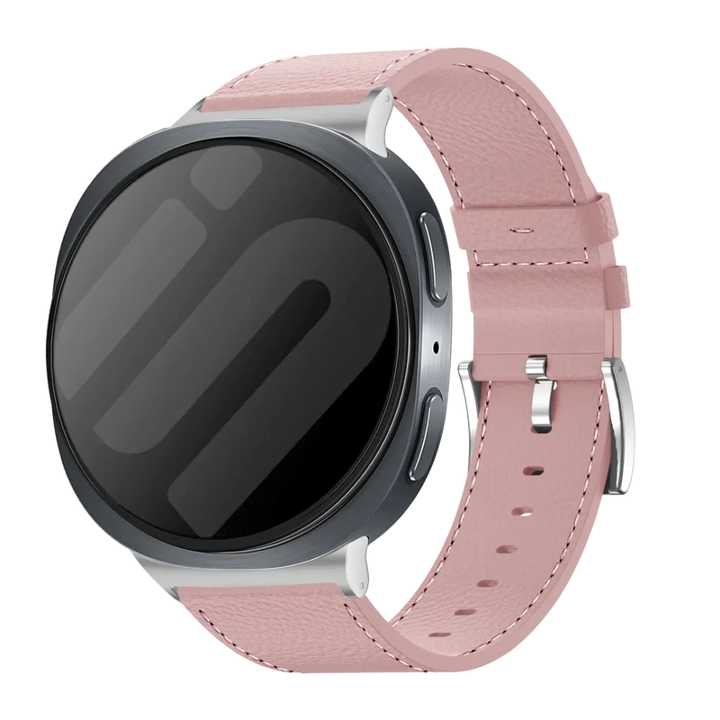 Samsung Galaxy Watch 9 - 40mm Gebürstetes Lederarmband (Rosa)