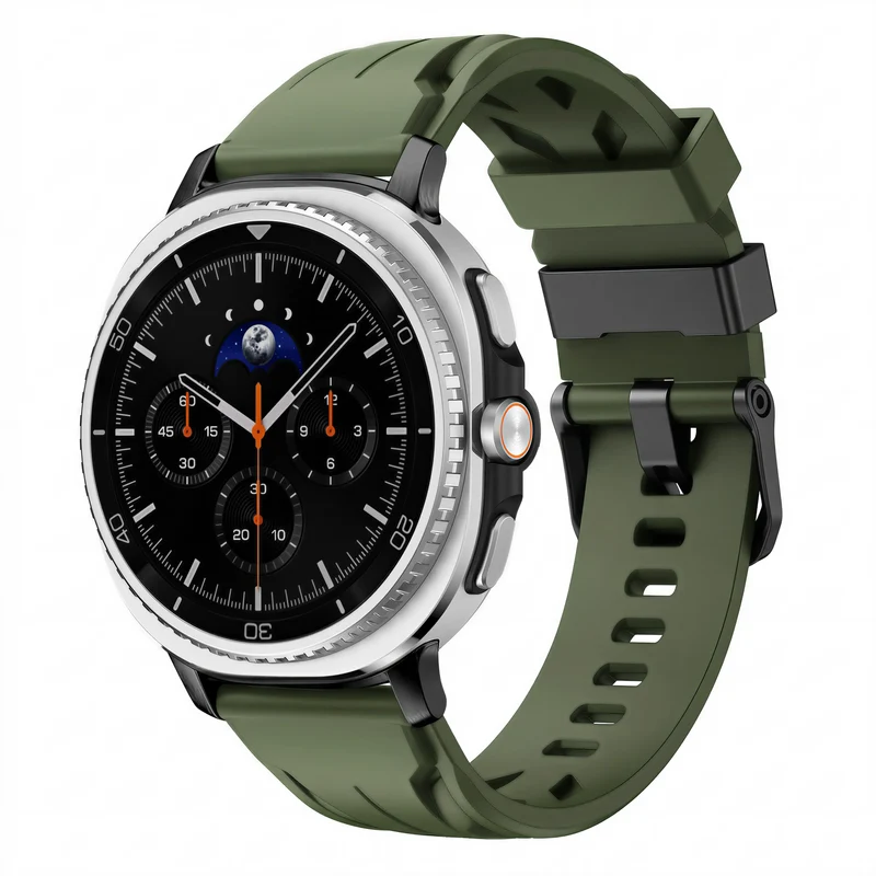 Samsung Galaxy Watch 9 - 40mm Race Silikonarmband (Armeegrün)
