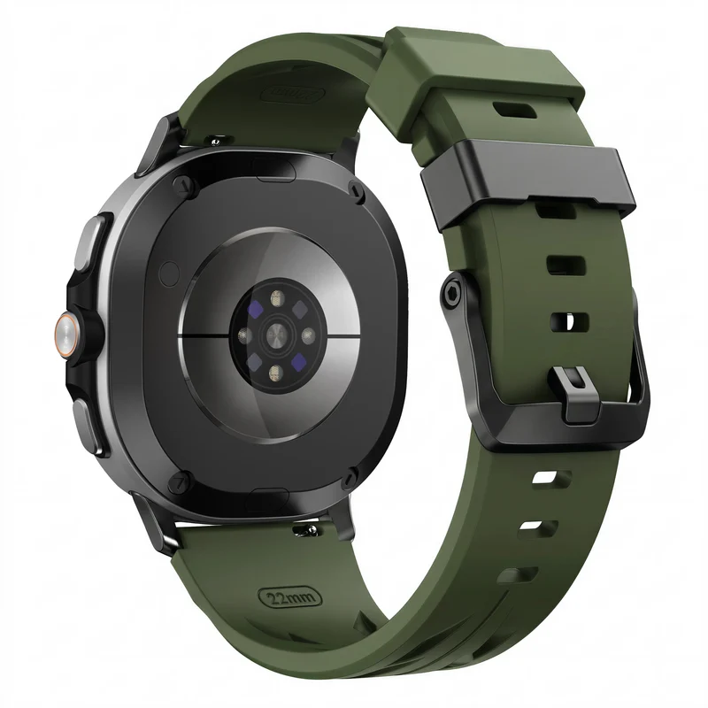 Samsung Galaxy Watch 9 - 40mm Race Silikonarmband (Armeegrün)
