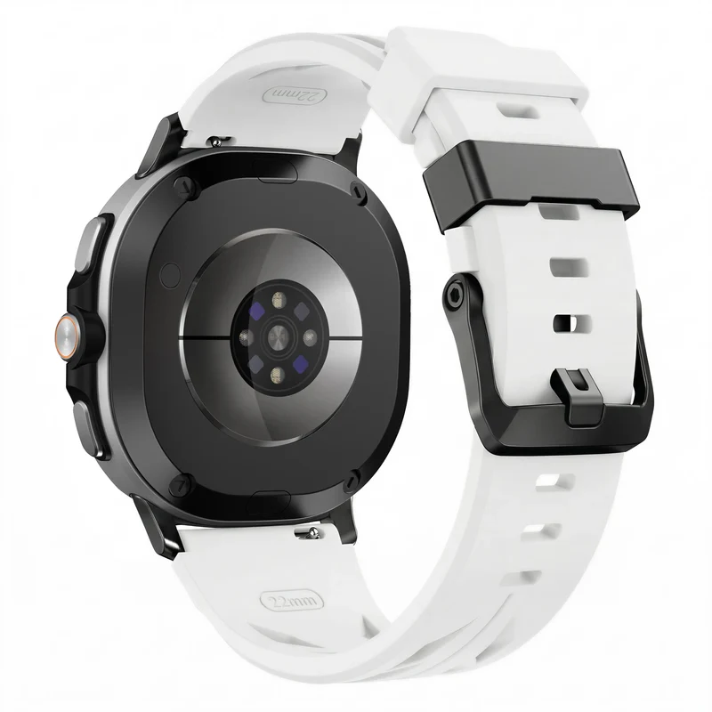 Samsung Galaxy Watch 9 - 40mm Race Silikonarmband (Weiß)