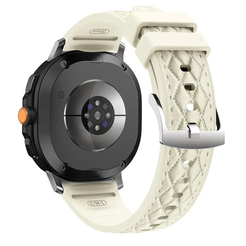 Samsung Galaxy Watch 9 - 40mm Diamond Hybrid Lederarmband (Beige)