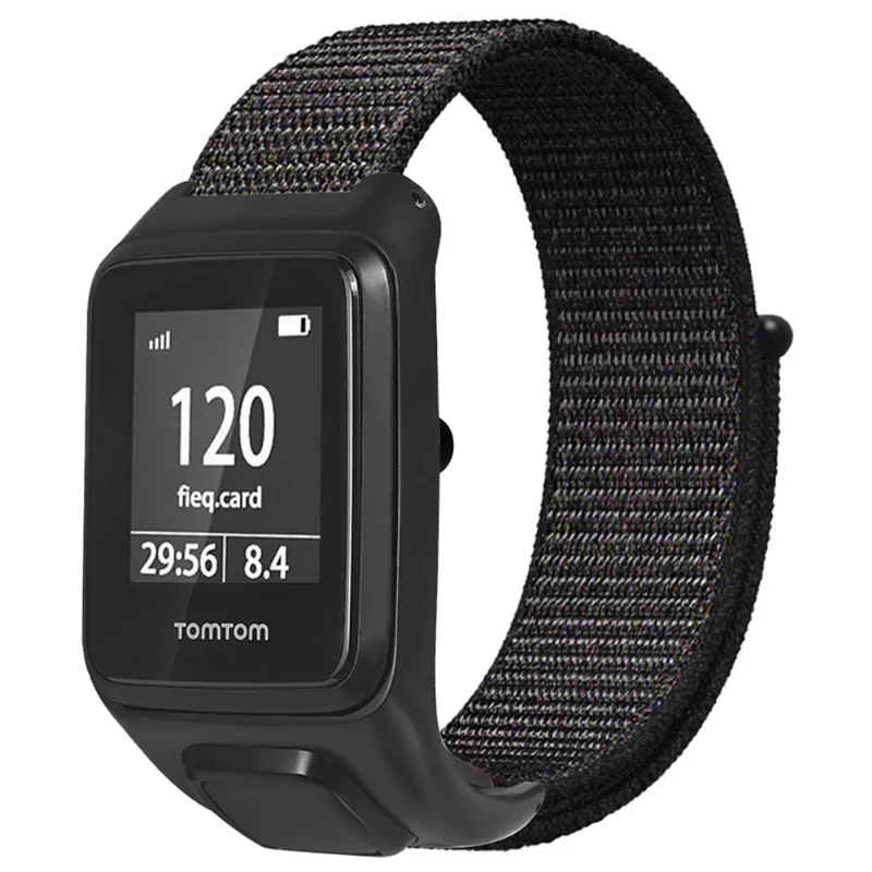 TomTom Runner 3 / Adventurer Watch Band Adjustable Nylon Sport Wrist Strap with Case