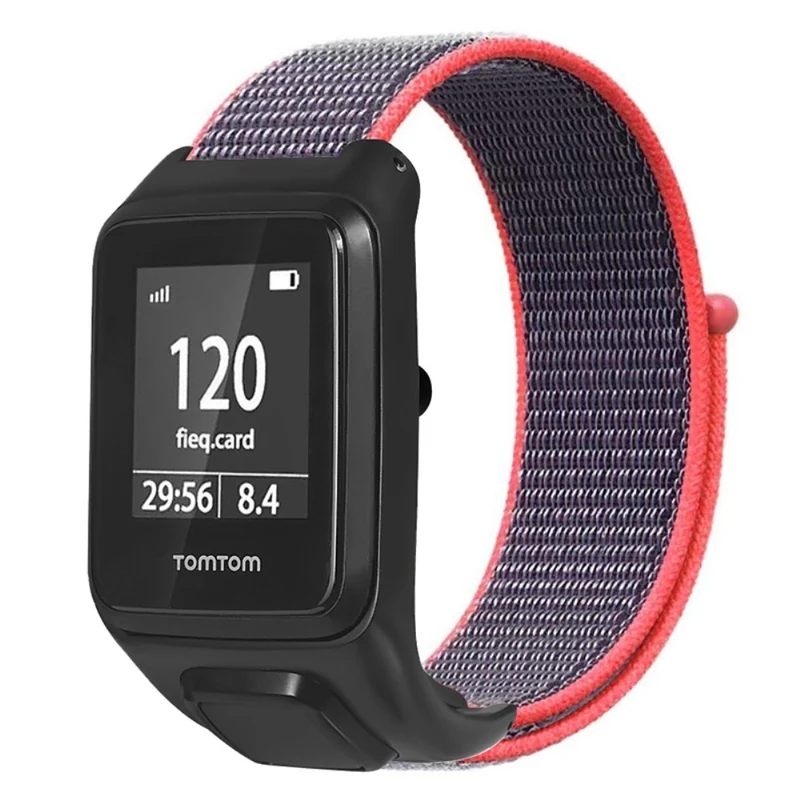TomTom Runner 3 / Adventurer Watch Band Adjustable Nylon Sport Wrist Strap with Case