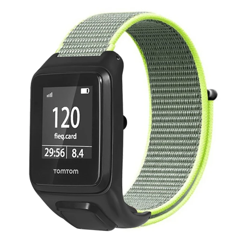 TomTom Runner 3 / Adventurer Watch Band Adjustable Nylon Sport Wrist Strap with Case