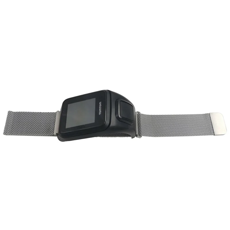 TomTom Runner 3 / 2 / Adventurer Stainless Steel Milanese Band Magnetic Watch Strap with Case