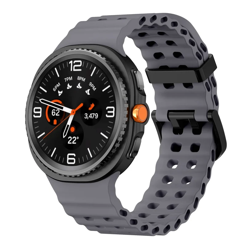 Samsung Galaxy Watch 9 - 44mm Ocean Armband (Dunkelgrau)