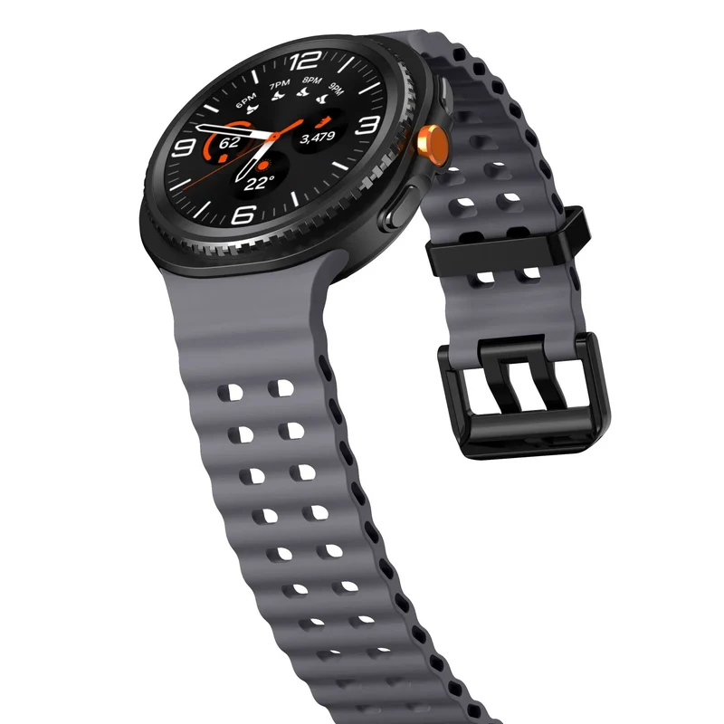 Samsung Galaxy Watch 9 - 44mm Ocean Armband (Dunkelgrau)