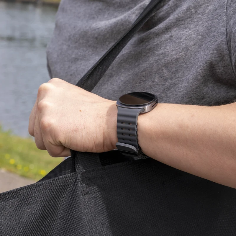 Samsung Galaxy Watch 9 - 44mm Ocean Armband (Dunkelgrau)