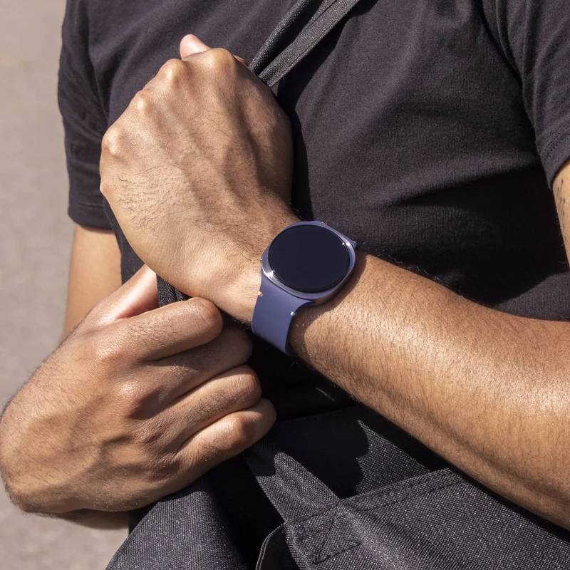 Samsung Galaxy Watch 9 - 44mm Silikonarmband (Dunkelblau)