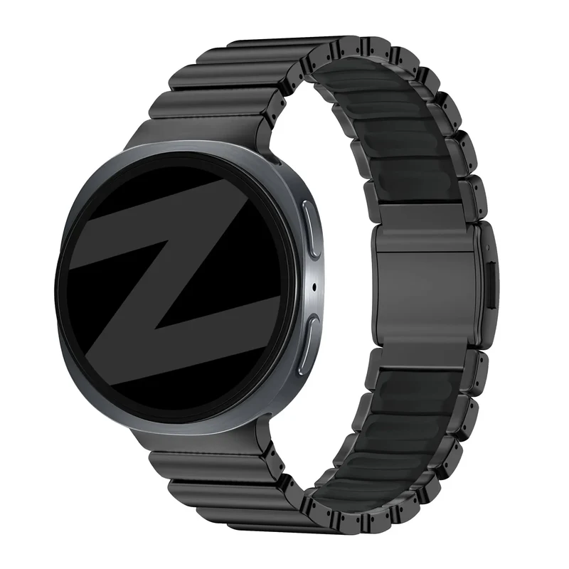Bandz Samsung Galaxy Watch 9 - 40mm Titanarmband 'Hybrid' (Schwarz)