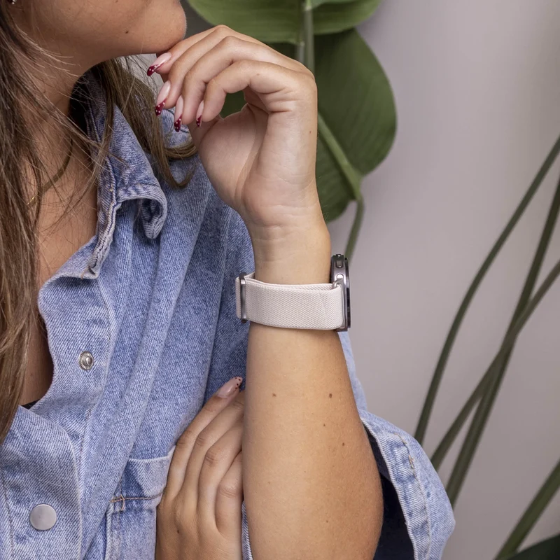Samsung Galaxy Watch 9 - 44mm Elastisches Armband (Polarstern)
