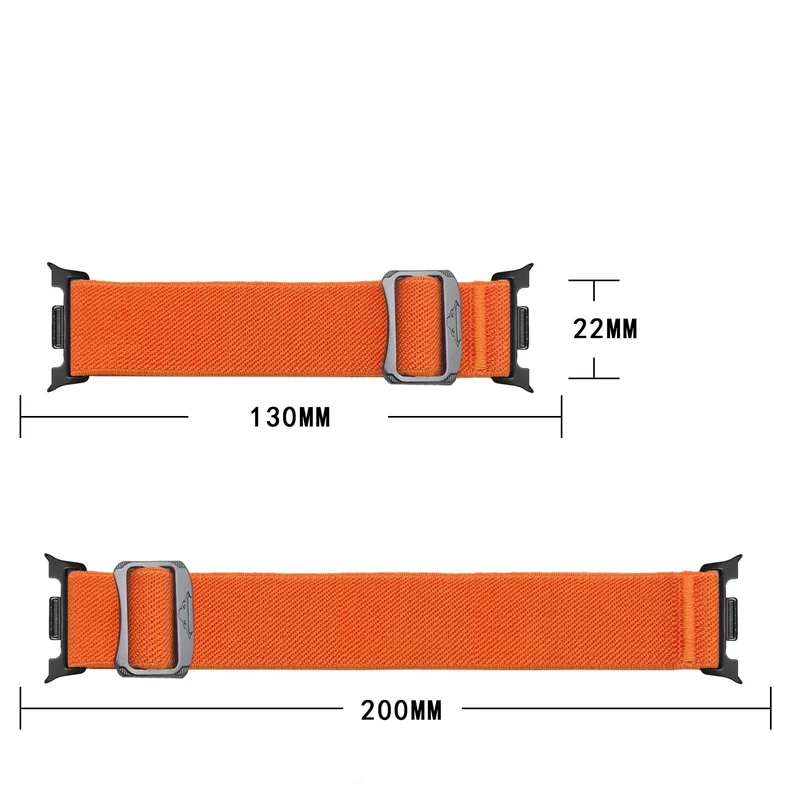 Samsung Galaxy Watch 9 - 40mm Elastisches Armband (Orange)