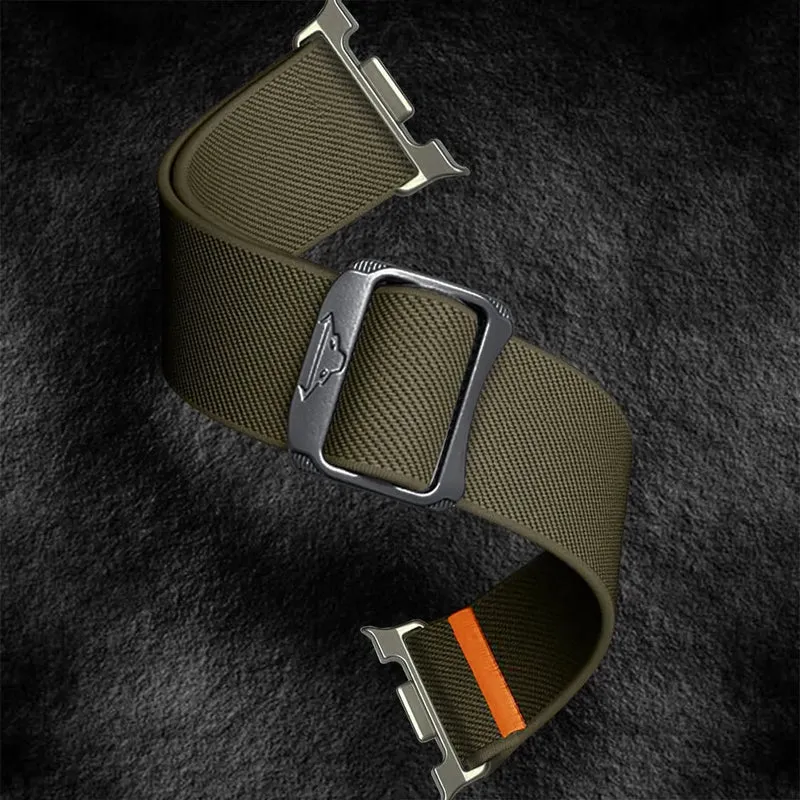 Samsung Galaxy Watch 9 - 44mm Elastisches Armband (Armeegrün)