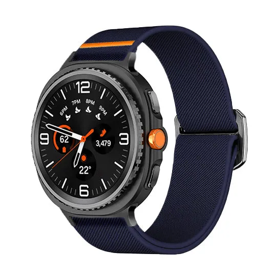 Samsung Galaxy Watch 9 - 40mm Elastisches Armband (Dunkelblau)