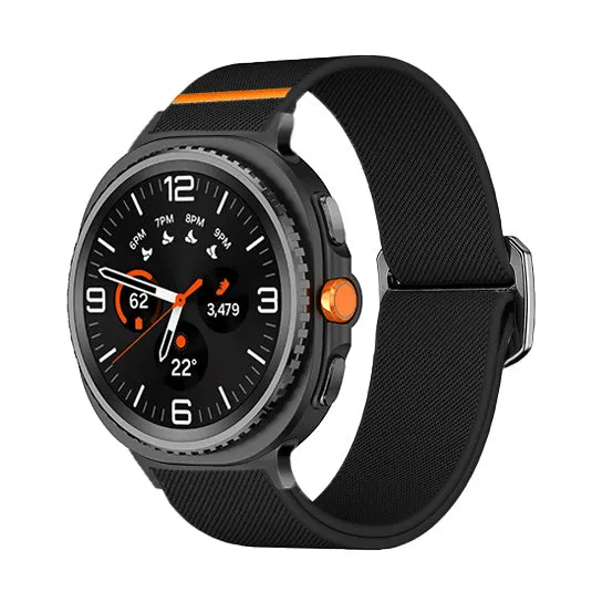 Samsung Galaxy Watch 9 - 40mm Elastisches Armband (Schwarz)