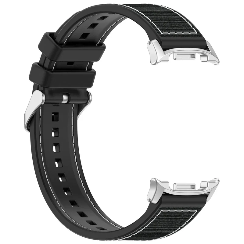Samsung Galaxy Watch 9 - 44mm Nylon Hybrid Armband (Schwarz)